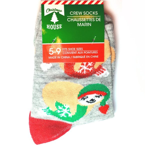 Holiday Sloths Socks - Picture 3 of 5